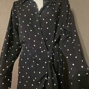 Rachel Zoe Black and White Polka Dot Dress